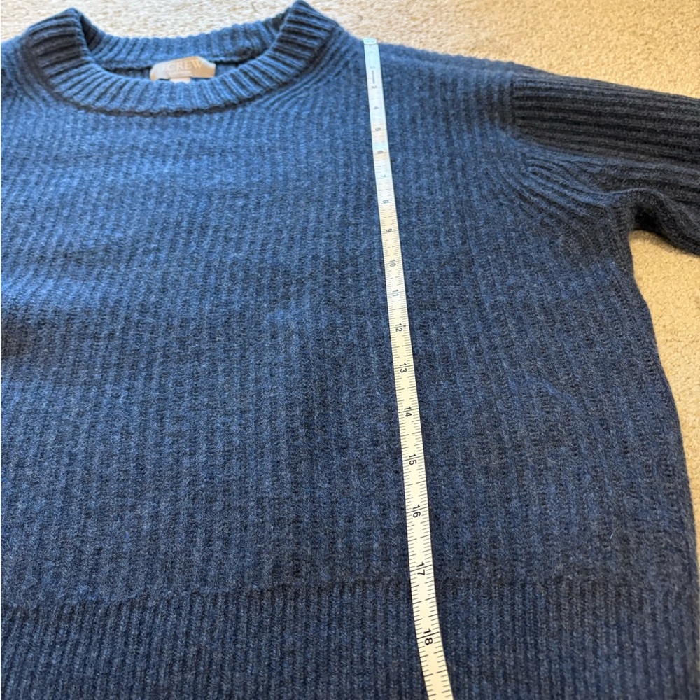 J. Crew Ribbed cashmere cropped crewneck sweater, Large - Picture 4 of 7
